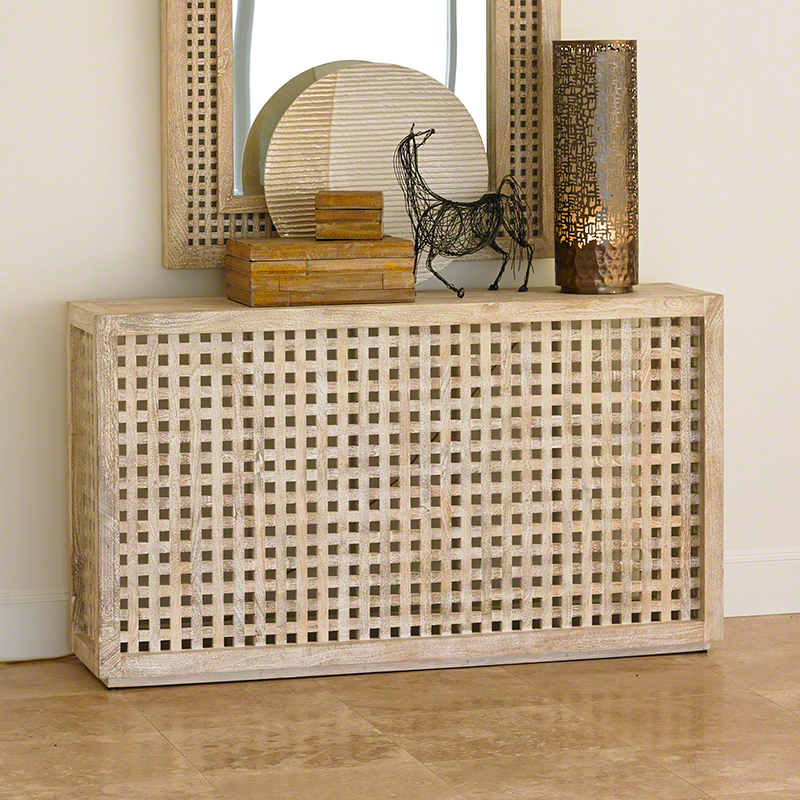 Driftwood Lattice Console-$2,180.00