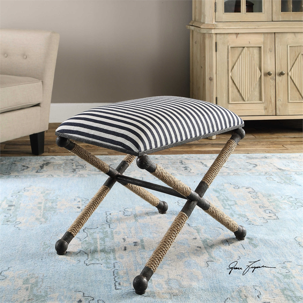 Blue Stripe Bench-$525.00