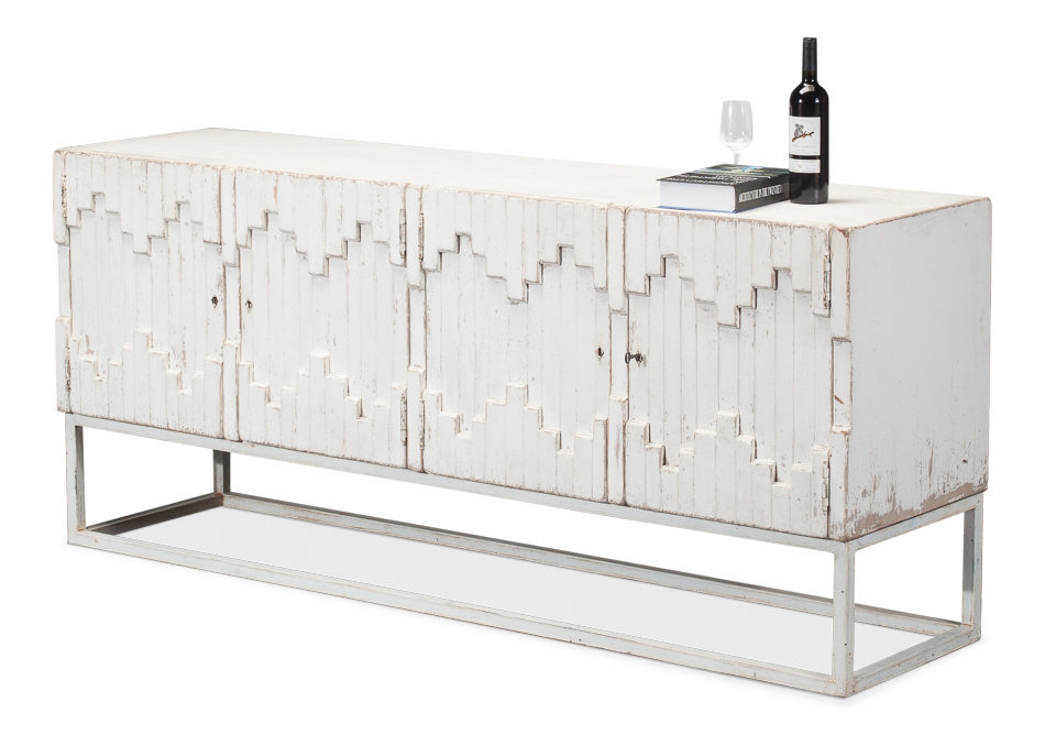 Antique White Wash Sideboard-$4,025.00