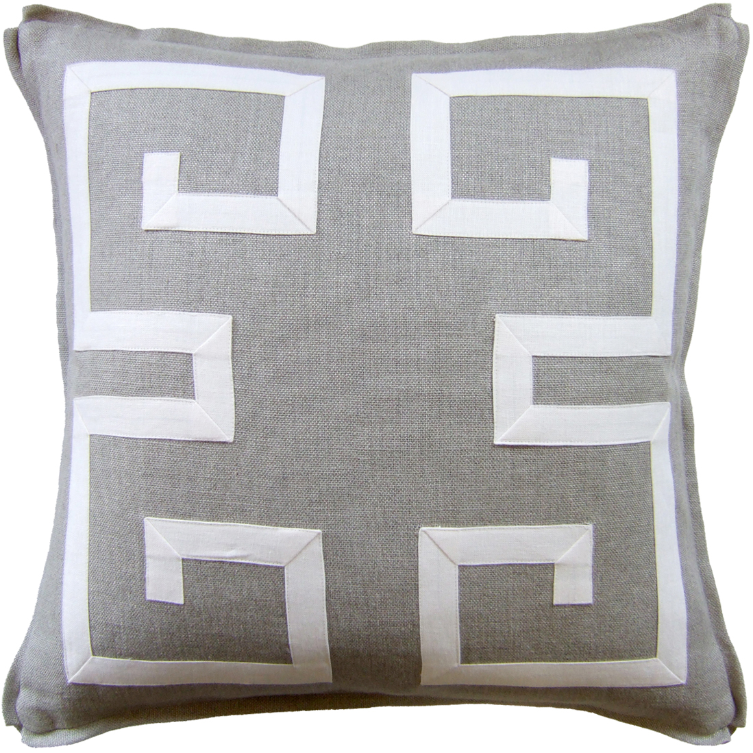 Greek Key Pillow Peach Tree Designs