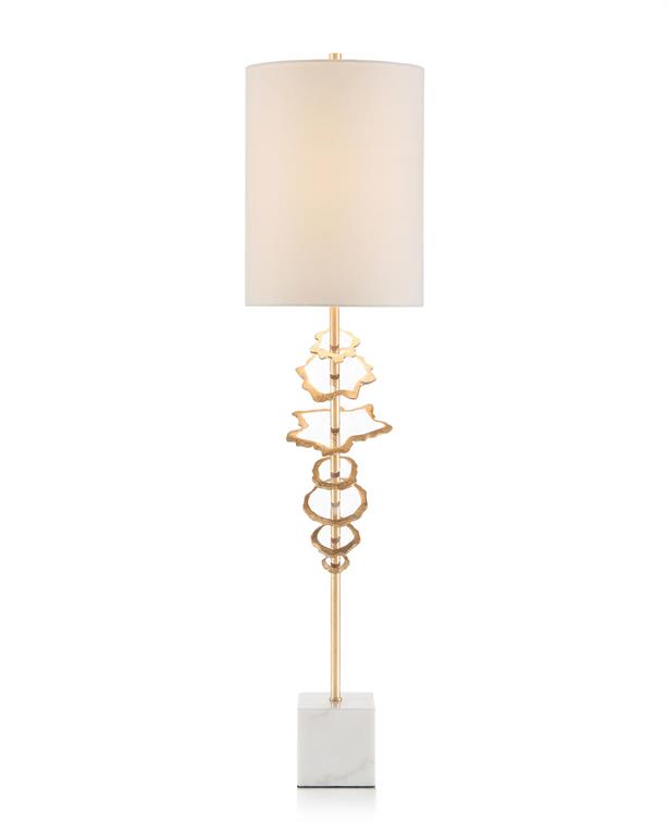 Gold Leafed Buffet Lamp575.00 Peach Tree Designs