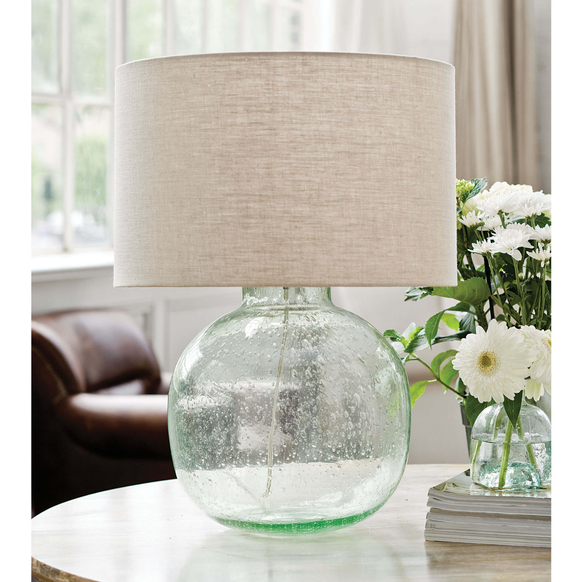 Green Recycled Glass Table Lamp-$425.00