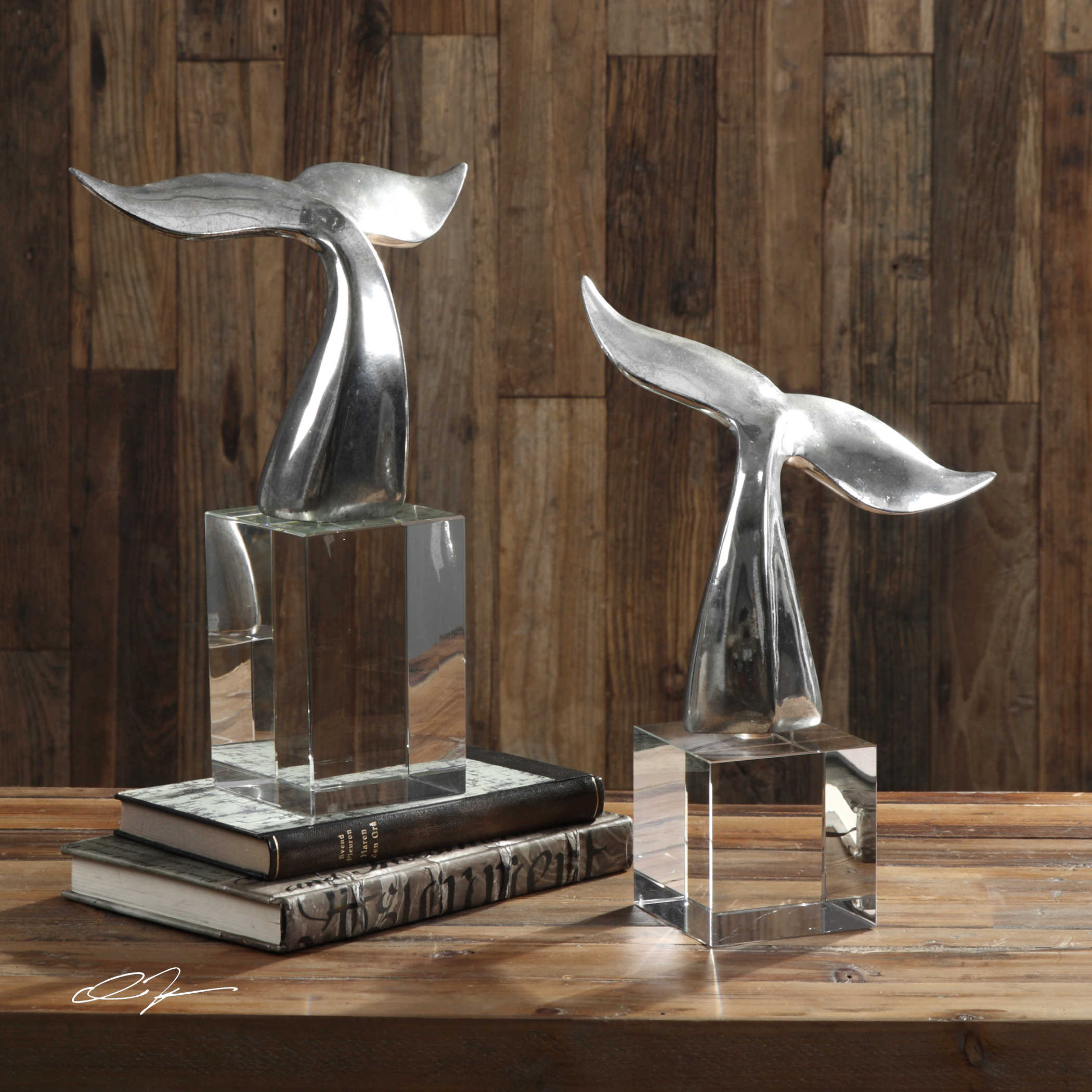 Whale Tail Sculptures-$235.00