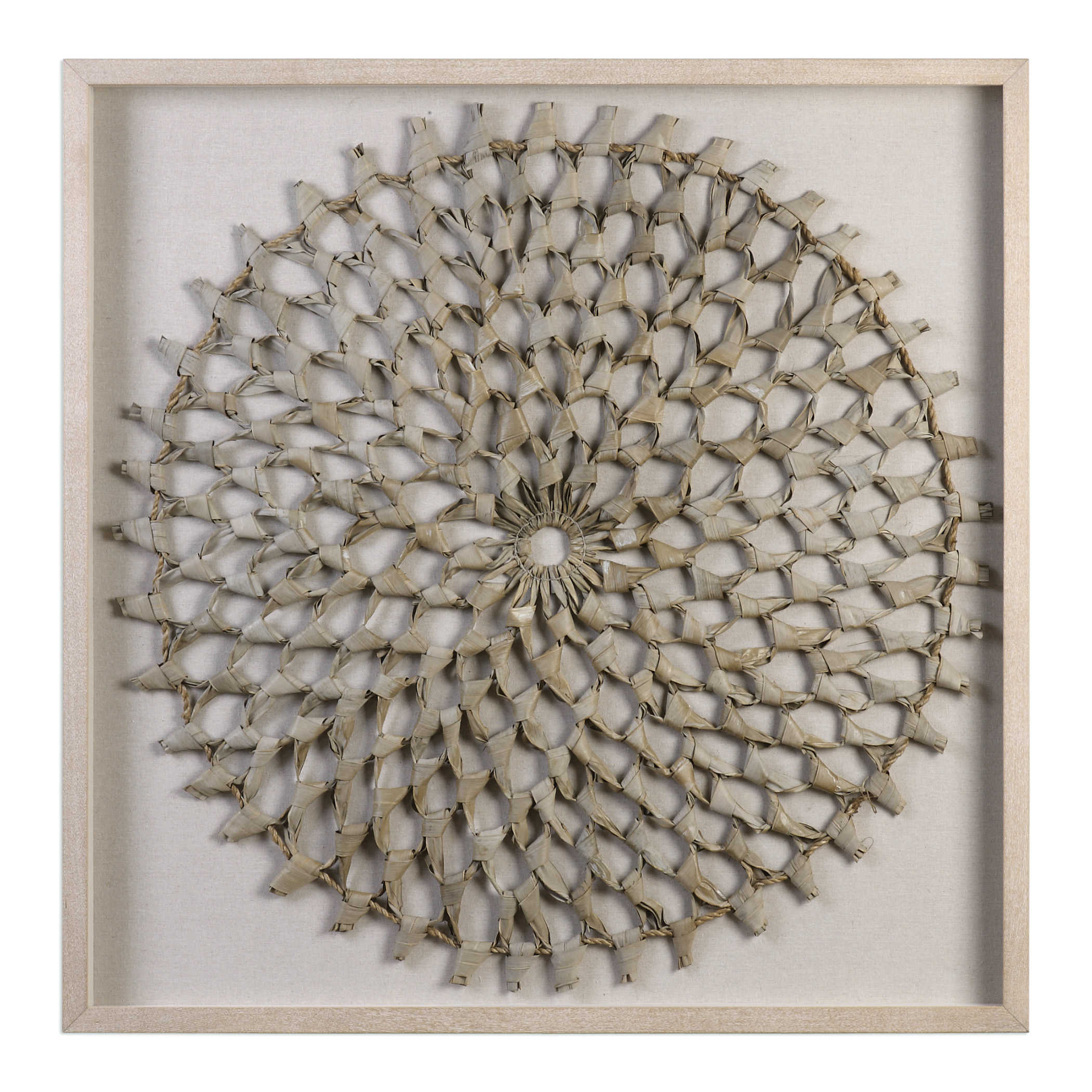 Palm Art Shadow Box Peach Tree Designs