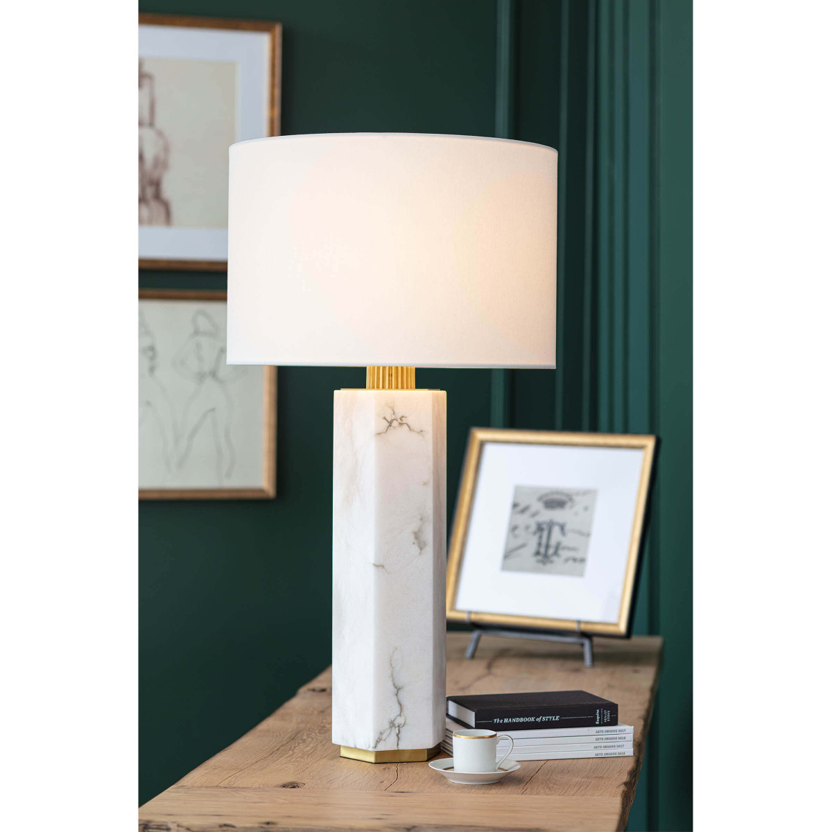 Hex Alabaster Lamp-$1,050.00