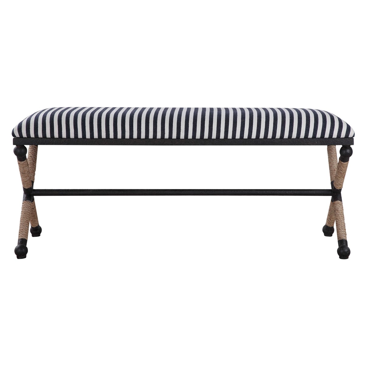 Blue Stripe Long Bench-$978.00