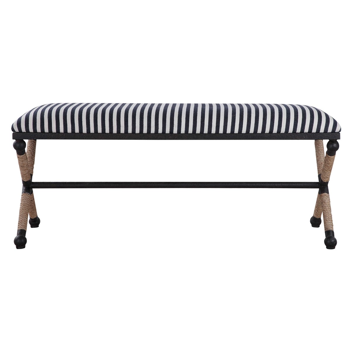 Blue Stripe Long Bench-$899.00