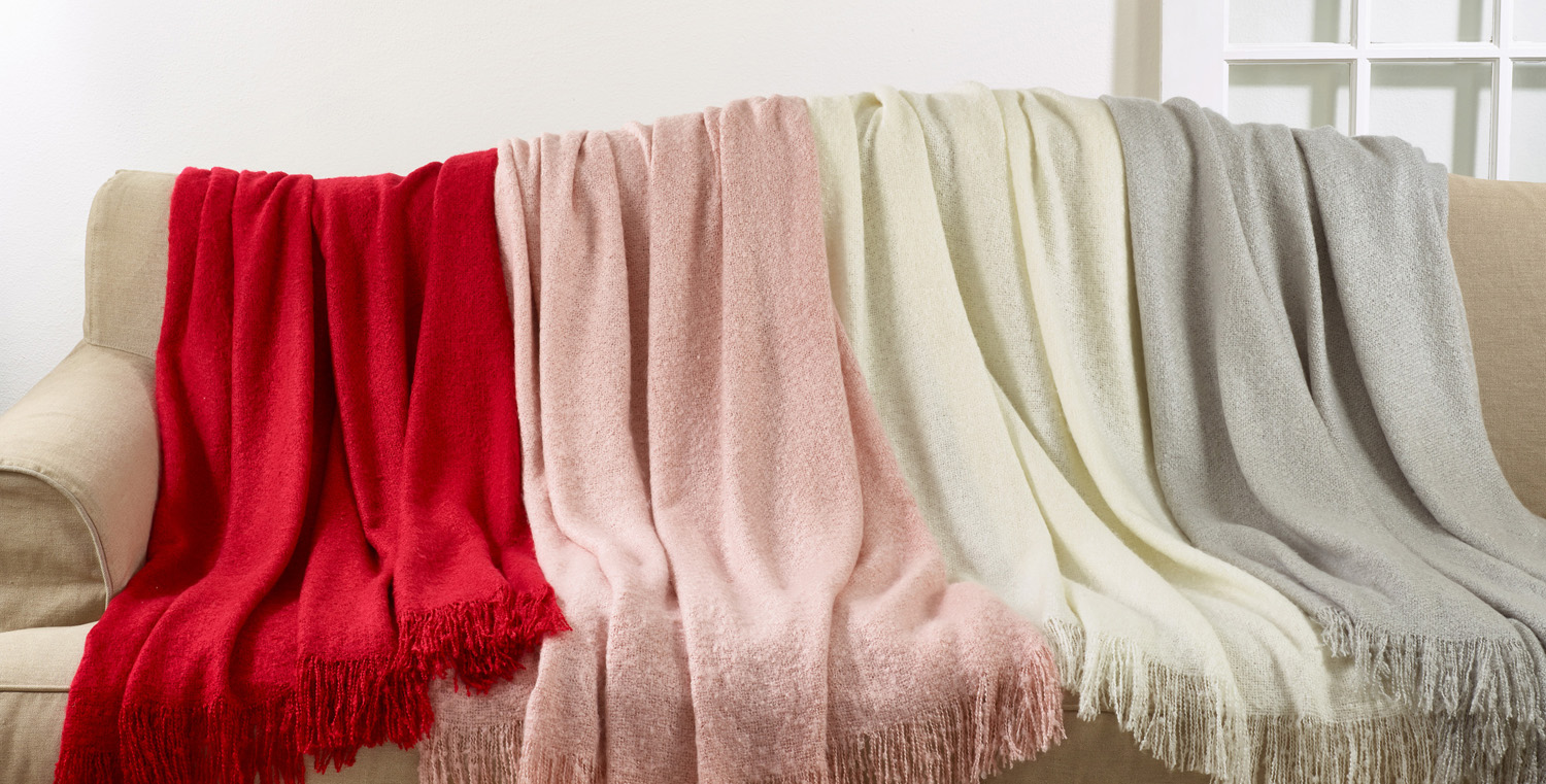 Faux Mohair Throws76.00 Peach Tree Designs