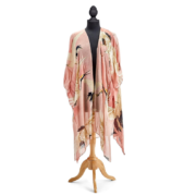 T kimono pink long