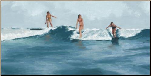 “Surfer Girls”-$1,038.00  OA