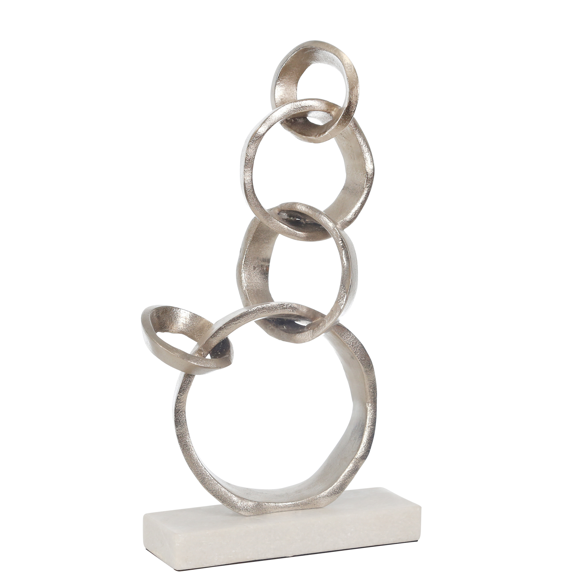 Silver Rings Sculpture-$84.00