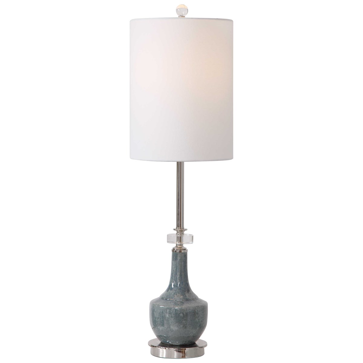 Mottled Blue Buffet Lamp-$350.00