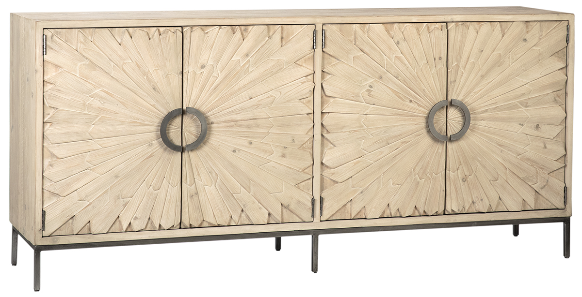 Pine and Iron Sideboard-$3,398.00