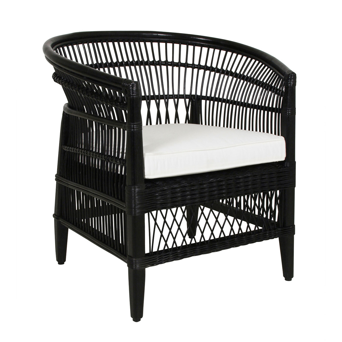 Rattan Occasional Black Chair-$988.00