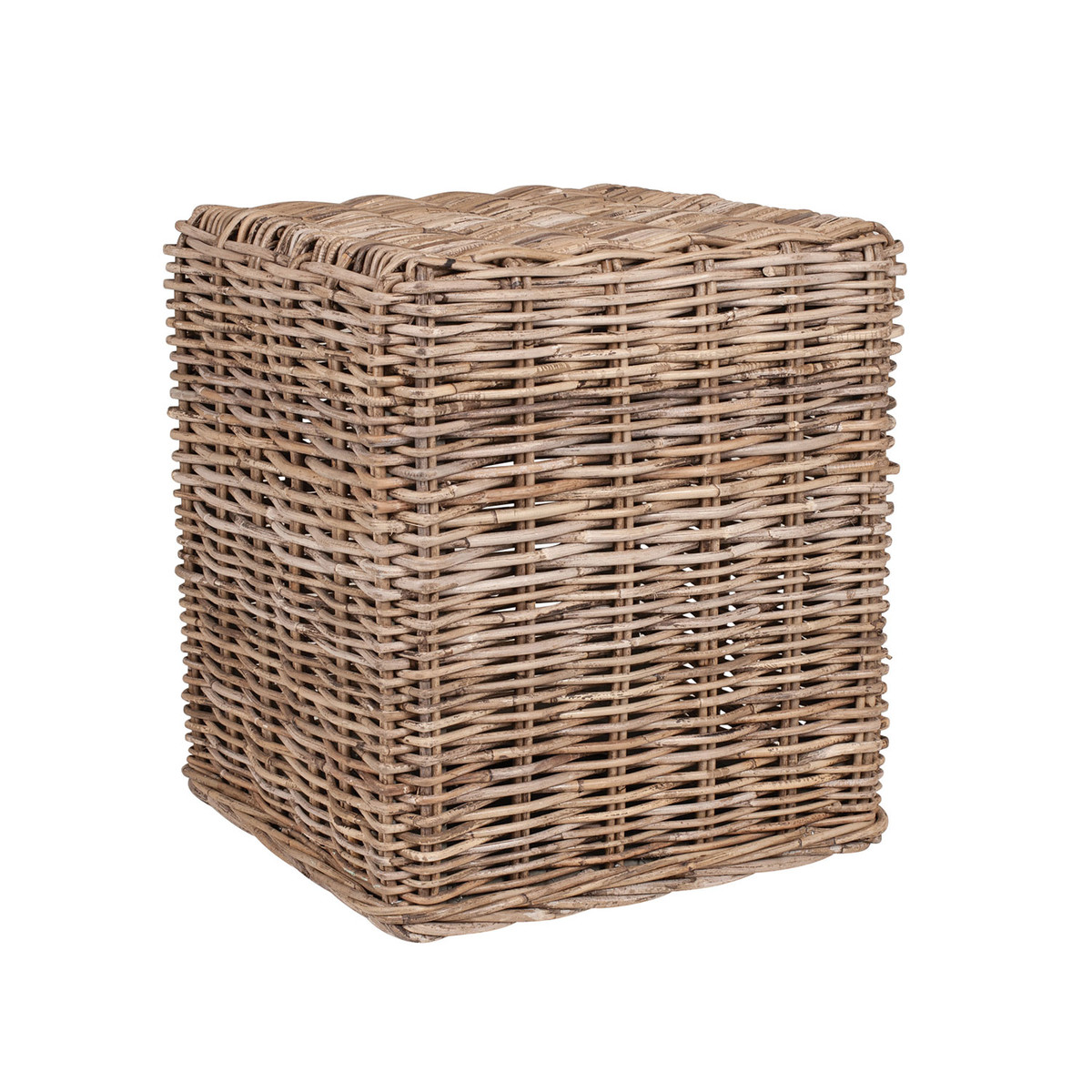 Natural Woven Square Stool-$325.00