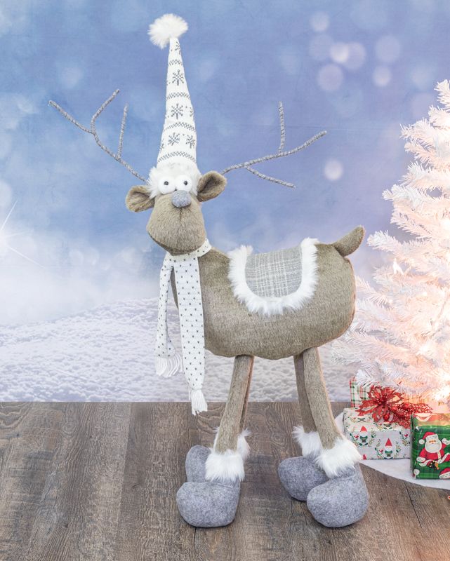 Frosted Ivory Standing Moose – $65.00