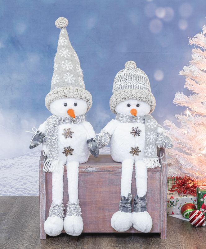 Snow Cloud Snowman Dangle Leg Sitters – $29.00 each