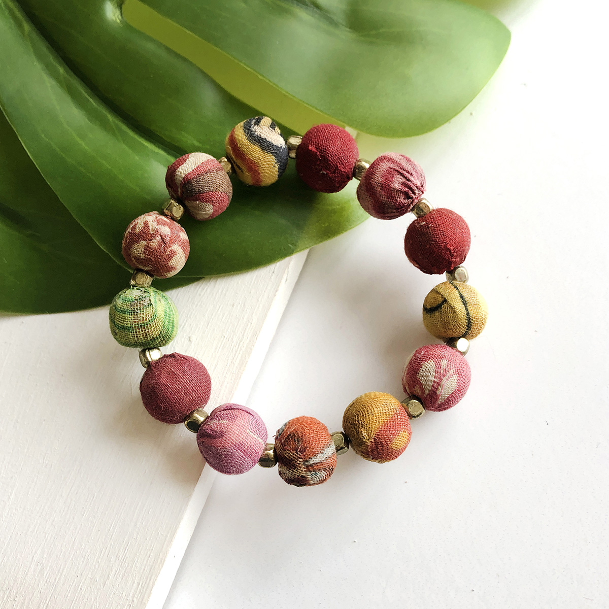 Kantha Bauble Bracelet – $20.00