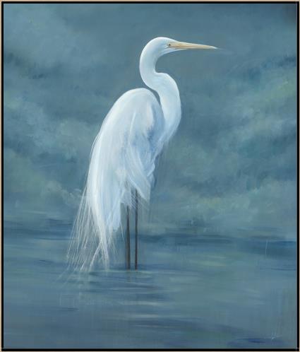“White Heron at Dusk”-$895.00  OA
