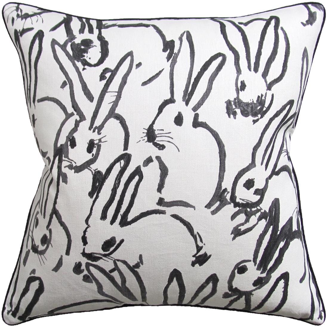 Bunnies Black Pillows-$298.00