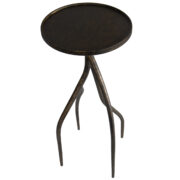 7011 VINE Drink Table Bronze Finish 21"H