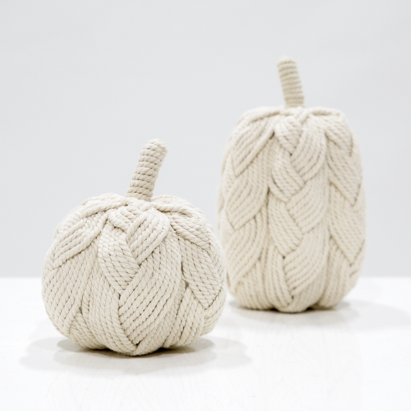 Rope Pumpkins-$32.00 & $38.00