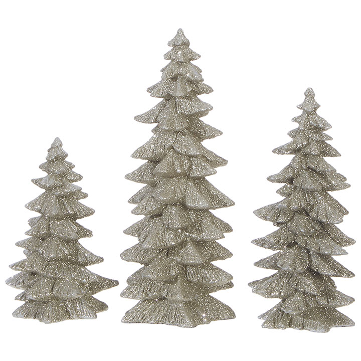 Glittered Trees-$58.00