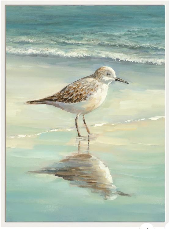 “Reflecting Sandpiper I”-$125.00 ea.