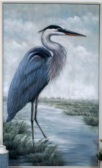 “Standing Blue Heron”-$485.00