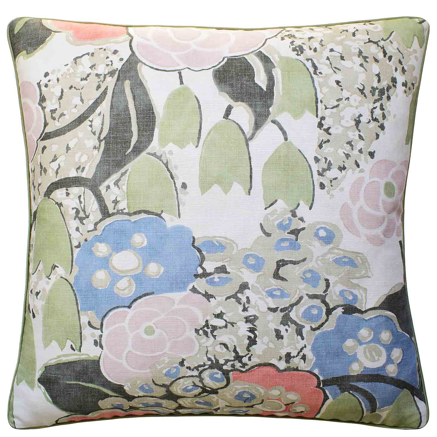 Mod Flowers Pillow Blush and Green-$325.00