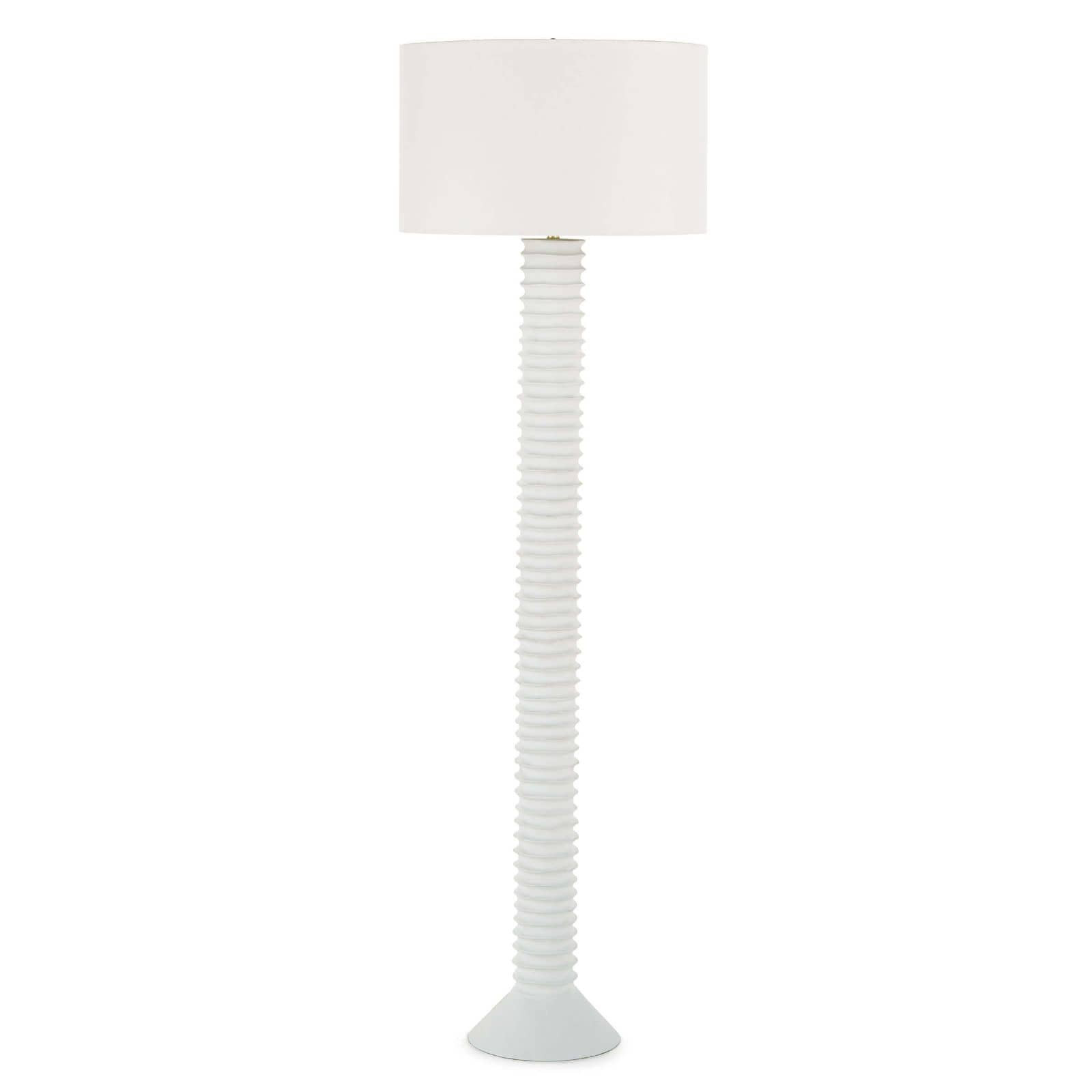 White Metal Floor Lamp-$1,260.00