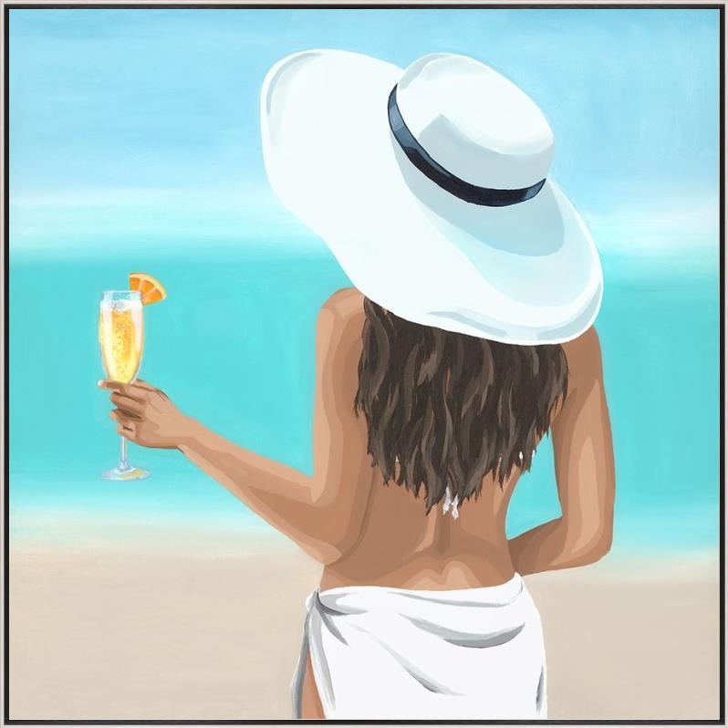 “Woman in a White Hat II”-$820.00  OA