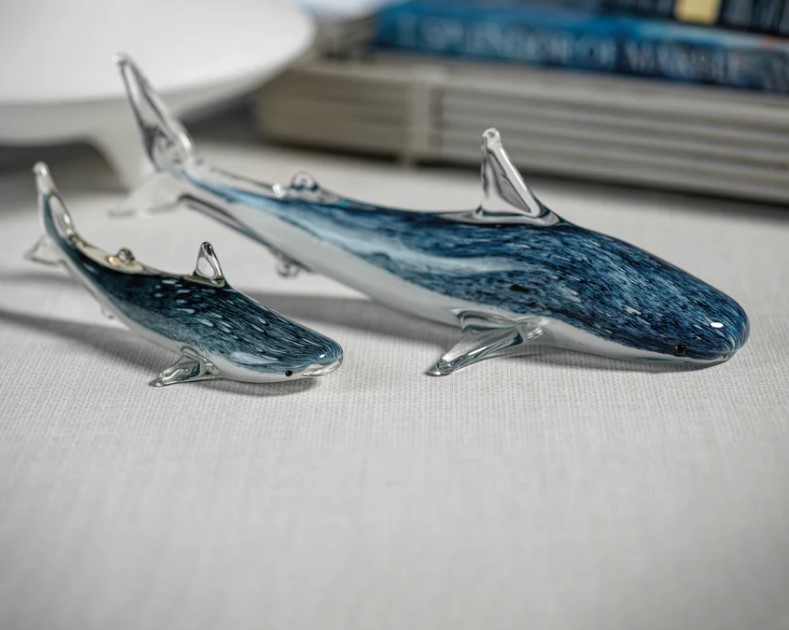 Glass Shark Sculptures