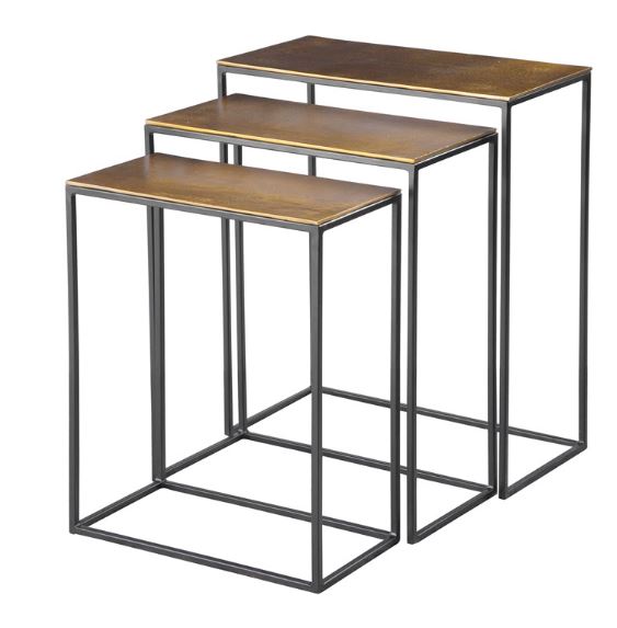 Cori Nesting Tables, Gold-$475.00
