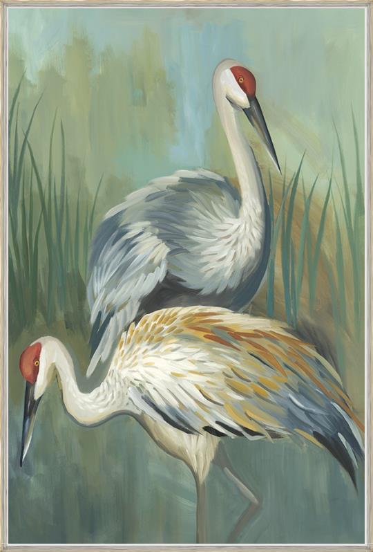 “A Pair of Sandhill Cranes”-$1,198.00  OA
