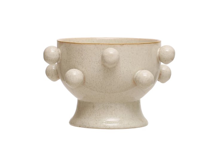 Stoneware Planter w/Orbs-$70.00