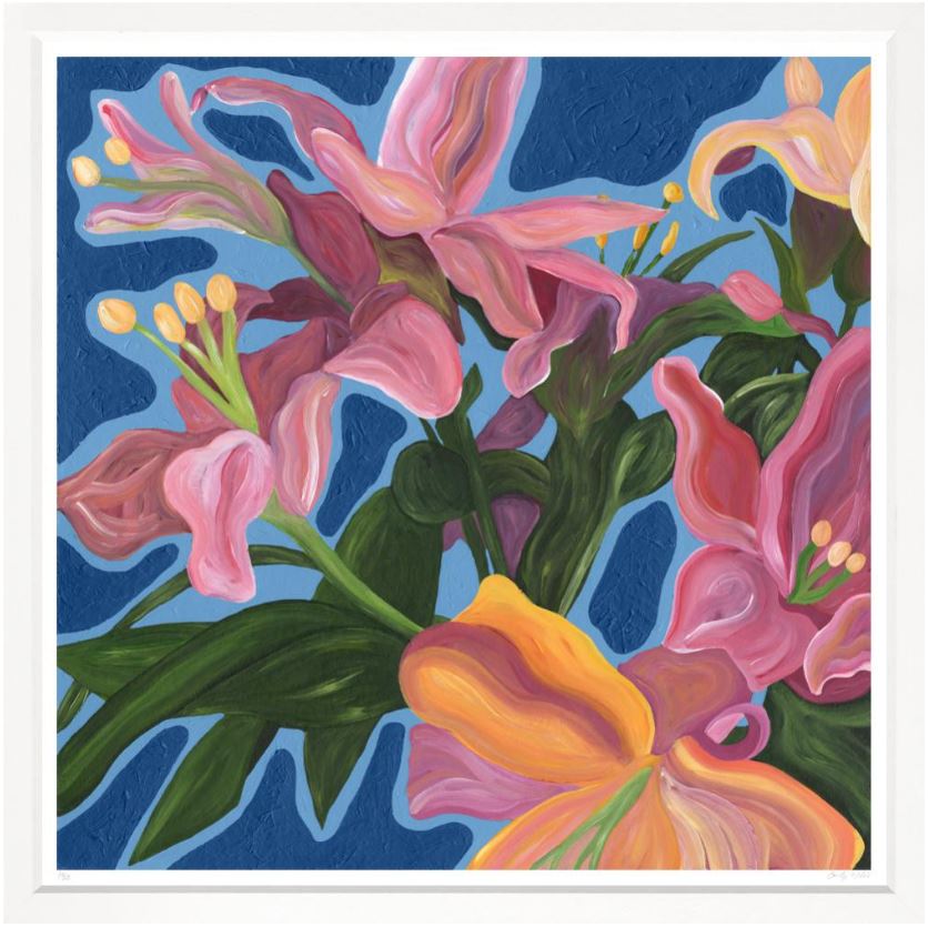 “Pink Lilies 3”-$2,500.00