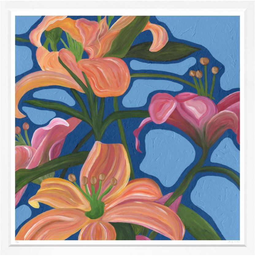 “Pink Lilies 4”-$2,500.00