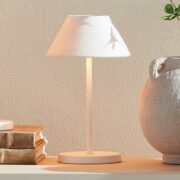 NHG Sm white with white linen shade