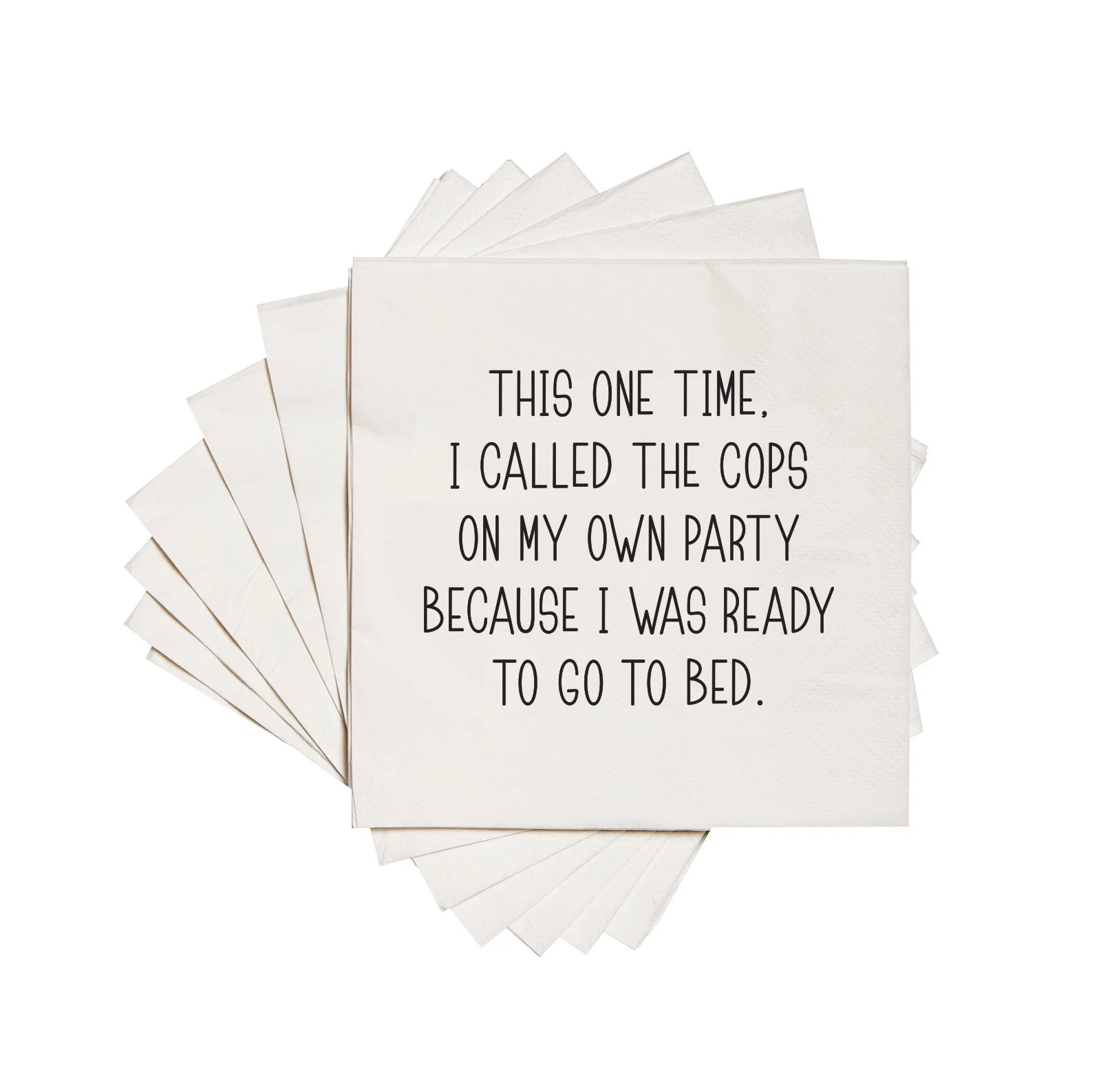 Humorous paper cocktail napkins-$7.00