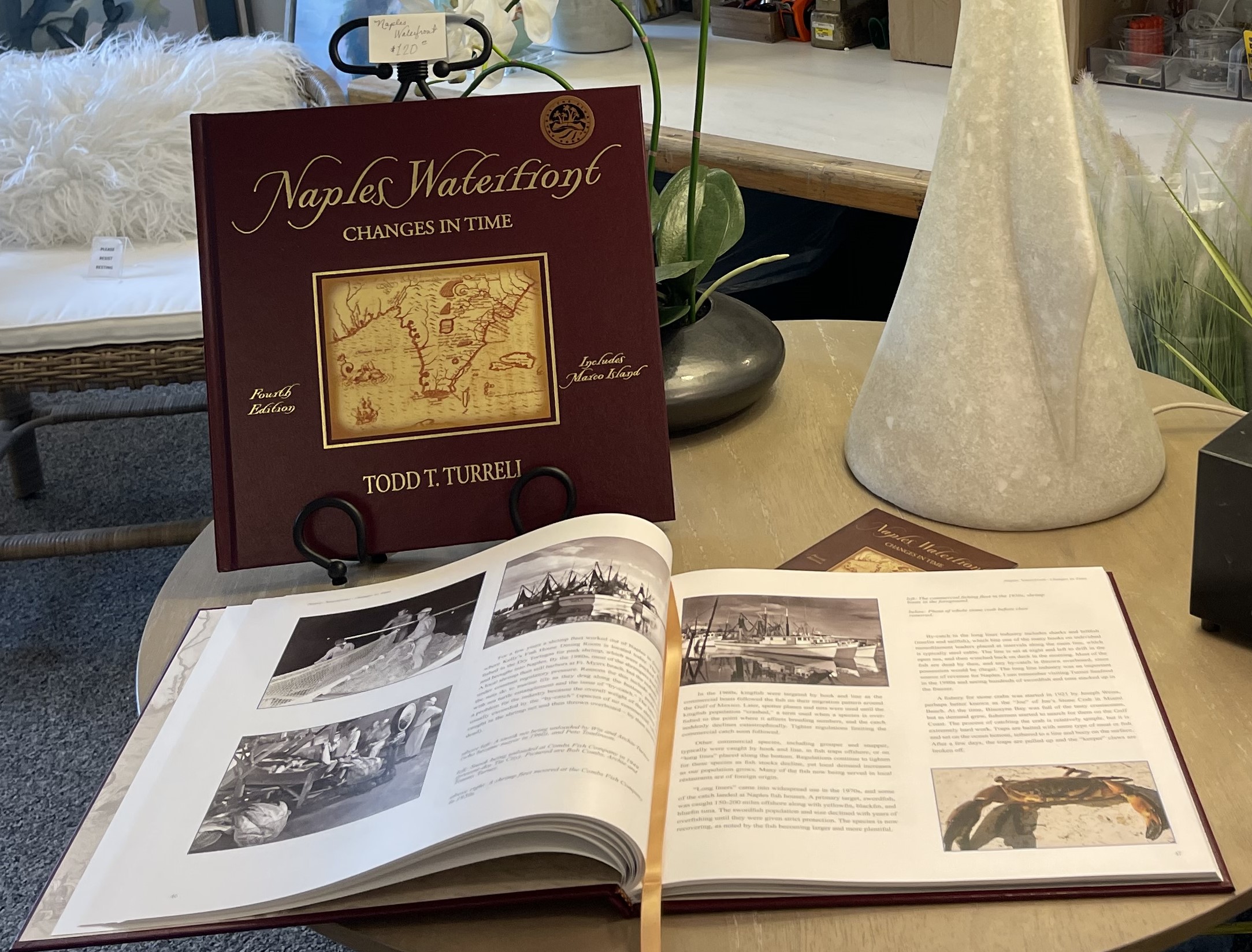 “Naples Waterfront, Changes in Time” book-$120.00