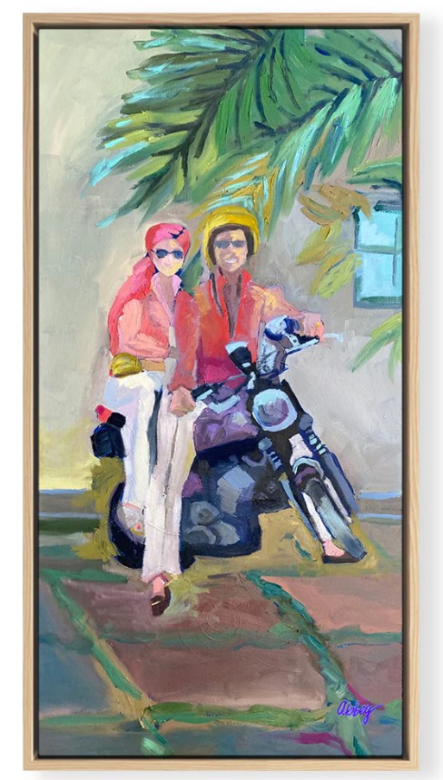 “Motorcycle Couple”-$1,995.00