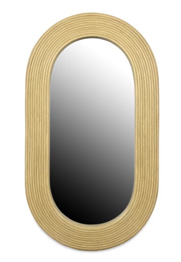 Pencil Rattan Oval Mirror-$450.00