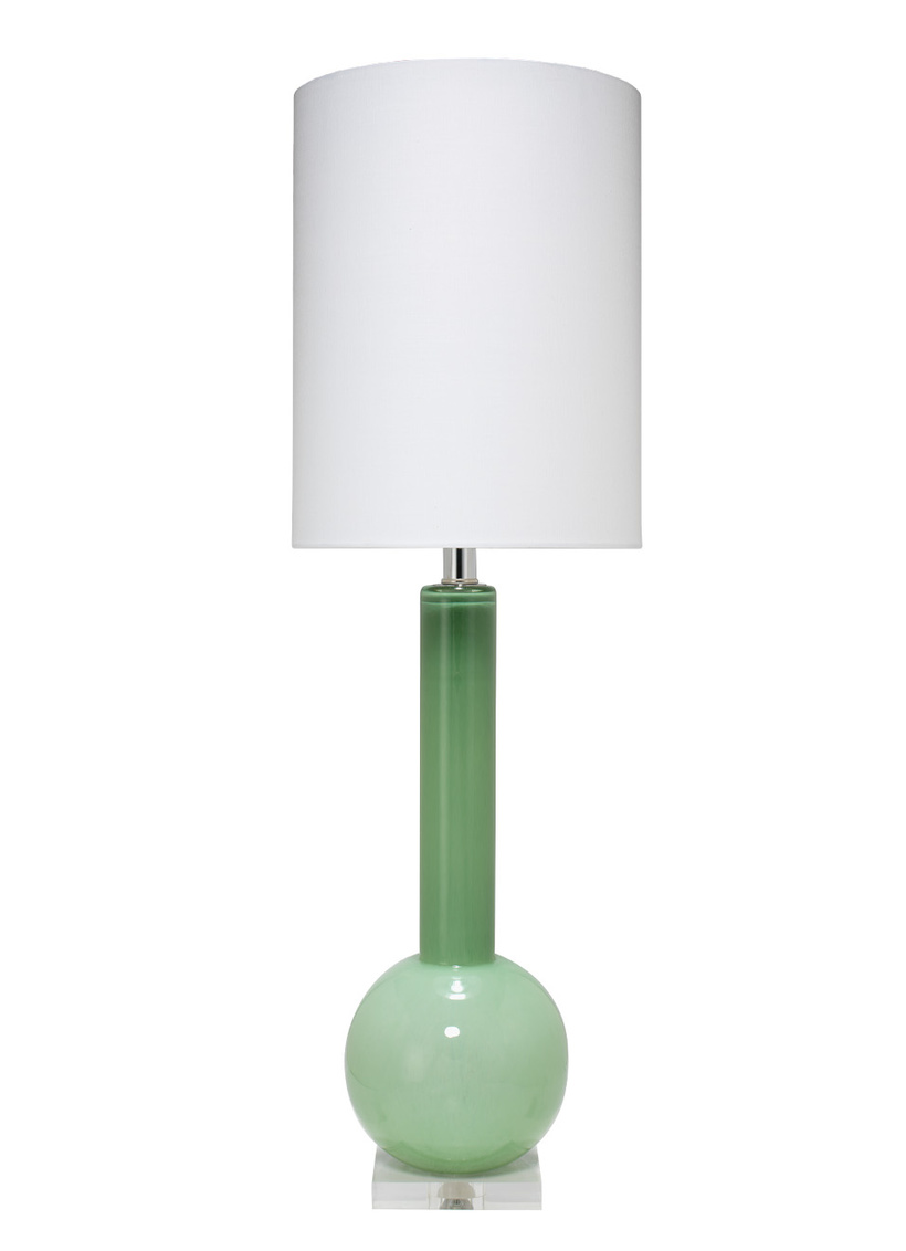 Leaf Green Glass Lamp-$490.00