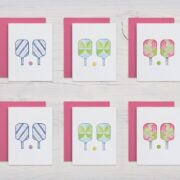 Watercolor Pickleball notecards Watercolor Pickleball notecards