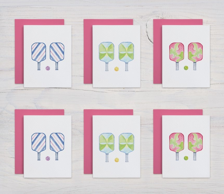 Watercolor notecards, set of 6 assorted-$20.00